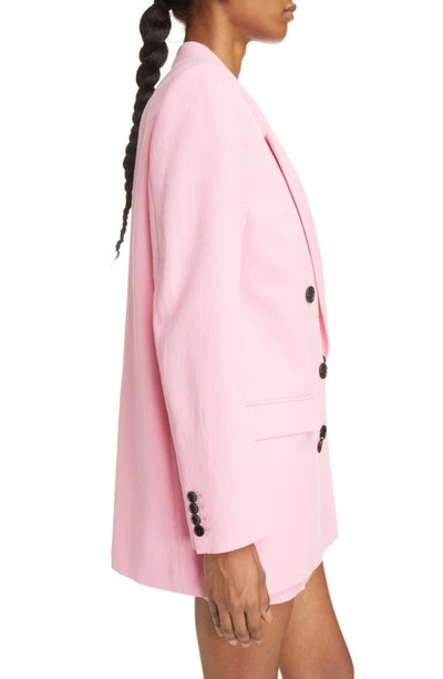 Shop Isabel Marant Nevim Double Breasted Blazer In Pink