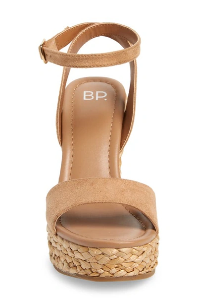 Shop Bp. Ginny Espadrille Ankle Strap Wedge Sandal In Tan