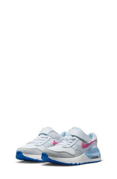 Shop Nike Kids' Air Max Systm Sneaker In White/ Fuchsia