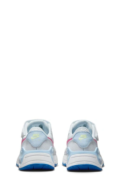Shop Nike Kids' Air Max Systm Sneaker In White/ Fuchsia