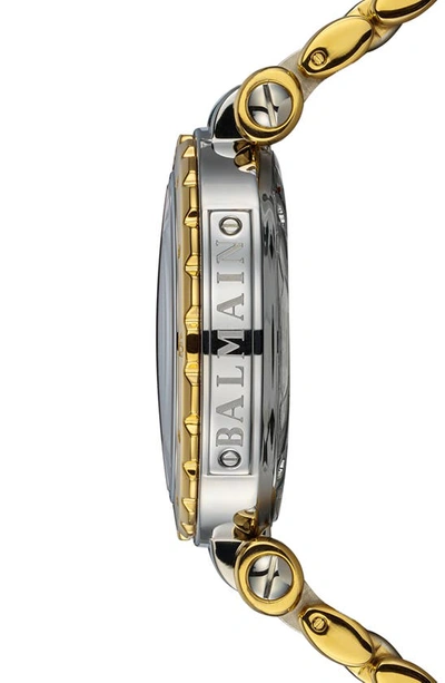 Shop Balmain Watches Ia Diamond Chronograph Bracelet Watch, 31mm In Stainless Steel
