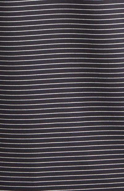Cutter & Buck Forge Drytec Pencil Stripe Performance Polo In Black
