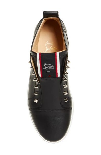 Shop Christian Louboutin F.a.v Fique A Vontade Mid Top Sneaker In Black