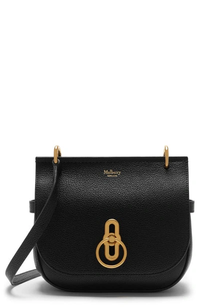 Shop Mulberry Small Amberley Leather Crossbody Bag In Black