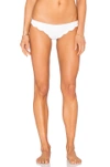 Marysia Broadway Scalloped Stretch-crepe Bikini Briefs In Off White