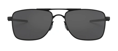 Shop Oakley Gauge 8 0oo4124-01 Rectangle Sunglasses In Grey
