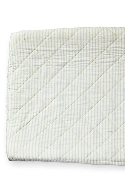 Shop Pehr Stripes Away Changing Pad Cover In Sea