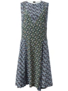 MARNI Floral Print Midi Dress,DRYCLEANONLY