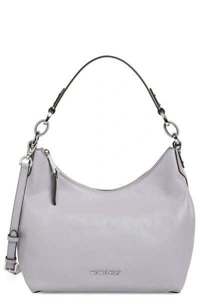 Michael Michael Kors 'medium Isabella' Convertible Leather Shoulder Bag In Dove/ Silver