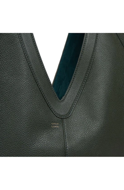 Mansur Gavriel Bucket Leather Hobo Bag In Seaweed
