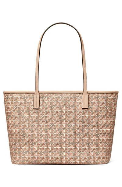Shop Tory Burch Small Ever-ready Zip Tote In Winter Peach