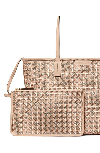 Shop Tory Burch Small Ever-ready Zip Tote In Winter Peach