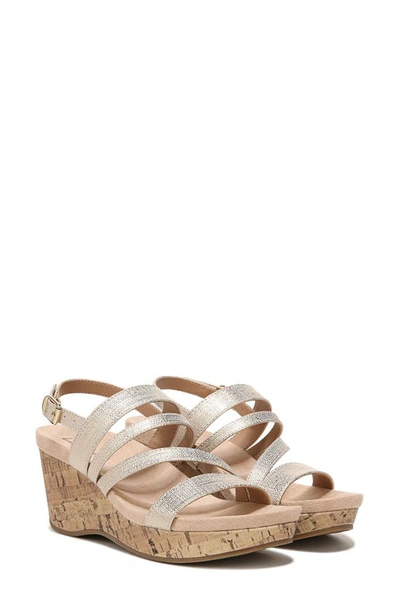 Shop Lifestride Discover Wedge Sandal In Platino