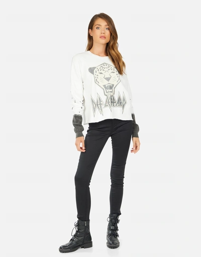 Lauren Moshi Lee Tiger Def Leppard In Milk/onyx Splatter