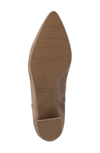 Aquatalia Kaylani Pointed Toe Bootie In Light Taupe