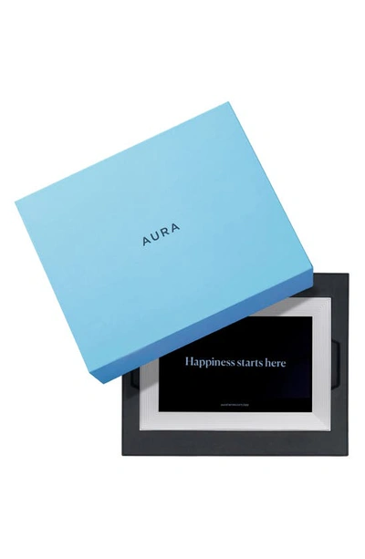 Aura Carver Digital Photo Frame In White Tones