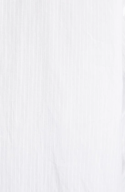 Shop Acne Studios Saffron Fancy Stripe Button-up Shirt In White