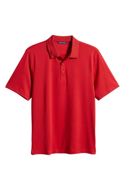 Cutter & Buck Forge Drytec Solid Performance Polo In Cardinal Red