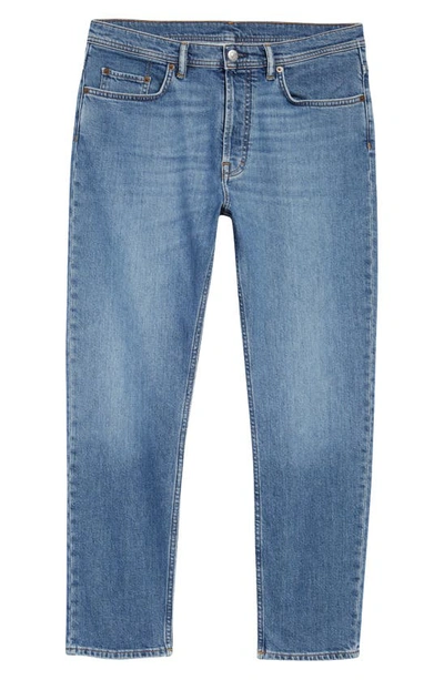 Shop Acne Studios Slim Tapered Leg Stretch Jeans In Mid Blue