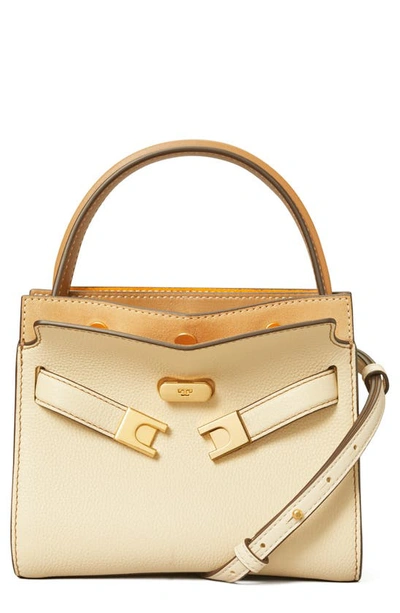 Tory Burch Lee Radziwill Pebbled Leather Double Bag