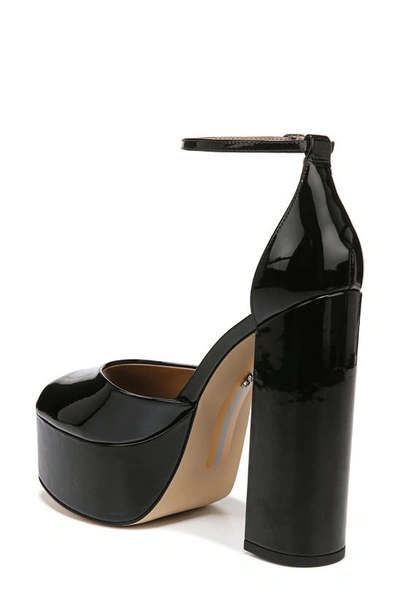 Shop Sam Edelman Kori Ankle Strap Peep Toe Platform Sandal In Black