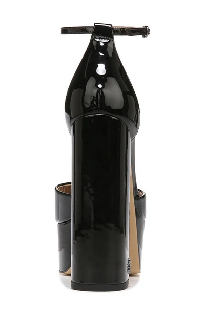Sam Edelman Kori Ankle Strap Peep Toe Platform Sandal In Black
