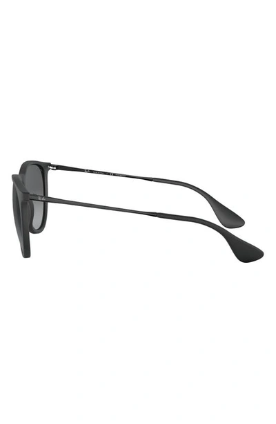 Ray Ban Ray-ban Erika 54mm Gradient Round Sunglasses In Black