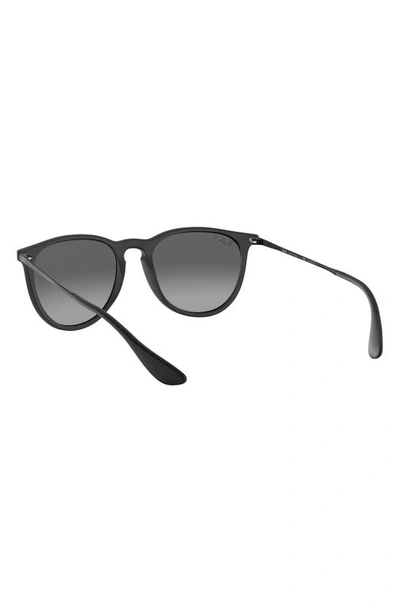 Ray Ban Ray-ban Erika 54mm Gradient Round Sunglasses In Black