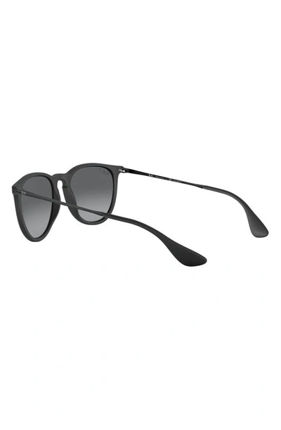 Ray Ban Ray-ban Erika 54mm Gradient Round Sunglasses In Black