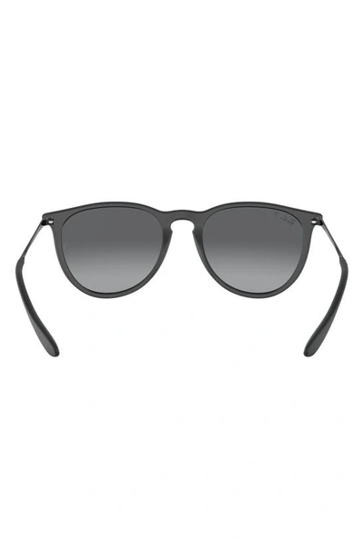 Shop Ray Ban 54mm Polarized Gradient Round Sunglasses In Black