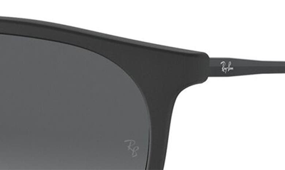 Shop Ray Ban 54mm Polarized Gradient Round Sunglasses In Black