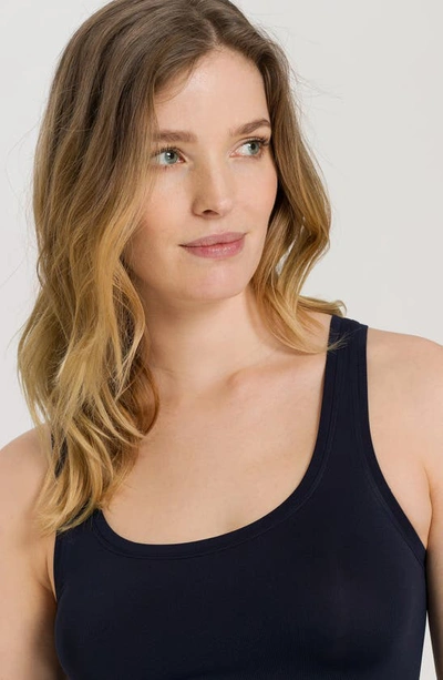 Hanro Touch Feeling Tank In Deep Navy