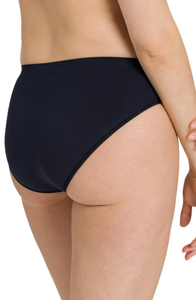 Hanro Invisible Cotton Full Brief In Deep Navy