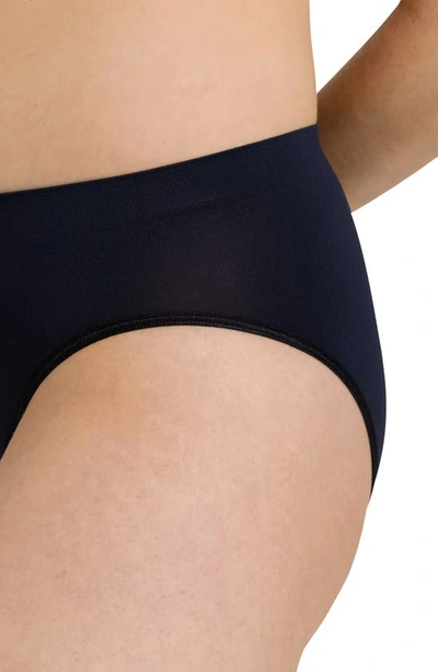 Shop Hanro Touch Feeling High Cut Briefs In Deep Navy