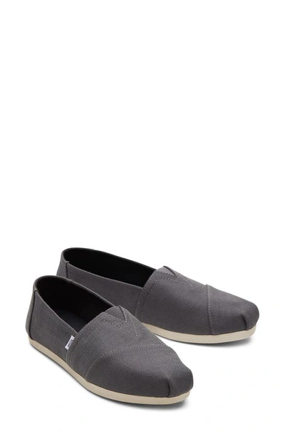 Shop Toms Alpargata Slip-on In Grey/grey/ Grey