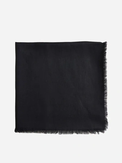 Shop Givenchy Logo Modal And Cashmere Scarf In Black