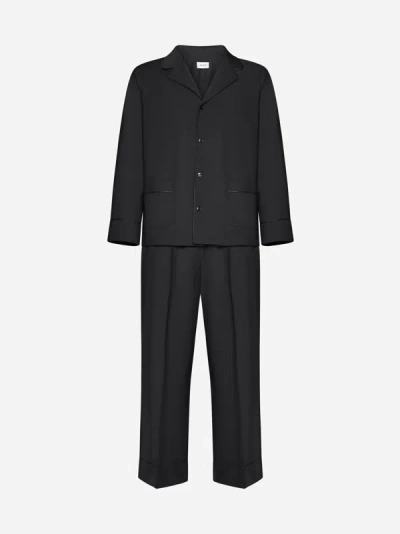 Shop D4.0 2-piece Cotton Suit In Black