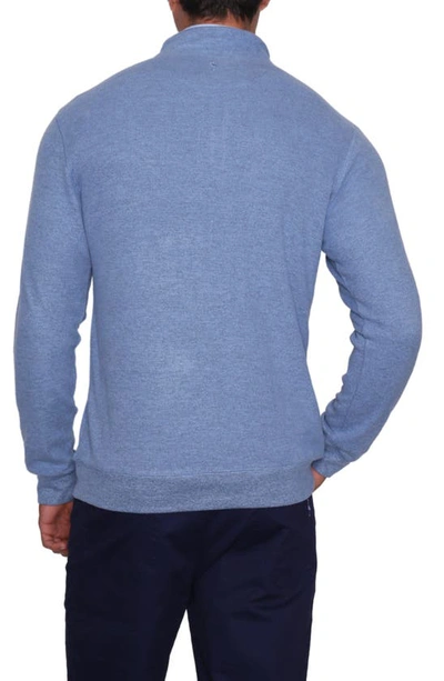 Shop Tailorbyrd Blue Cozy Quarter Zip Sweater