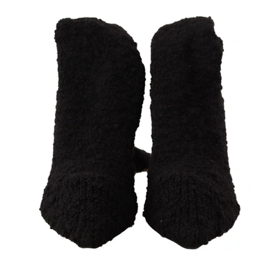 Shop Dolce & Gabbana Chic Black Stretch Sock Women's Boots
