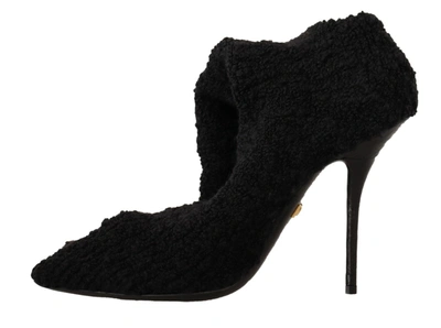 Shop Dolce & Gabbana Chic Black Stretch Sock Women's Boots