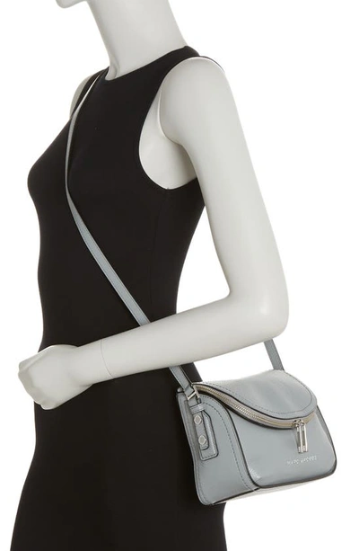 Shop Marc Jacobs The Groove Leather Mini Messenger Bag In Rock Grey