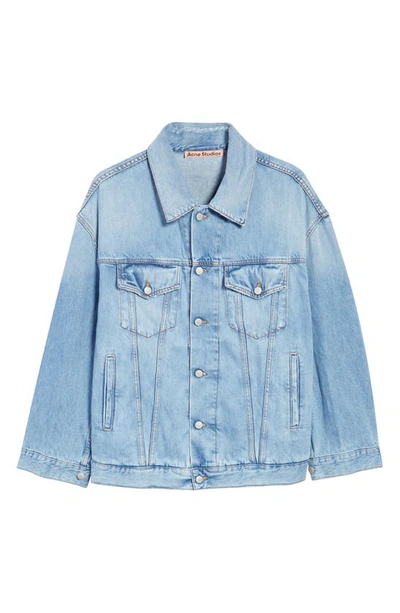 Shop Acne Studios Morris Denim Jacket In Light Blue