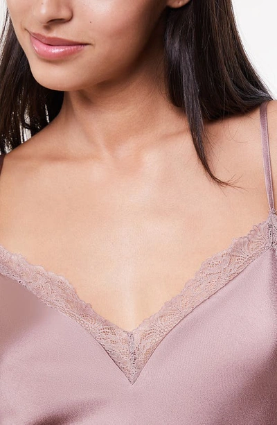 Etam Sentiment Satin Pajama Camisole In Taupe