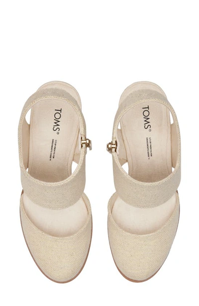 Shop Toms Majorca Block Heel Sandal In Natural/ Brown