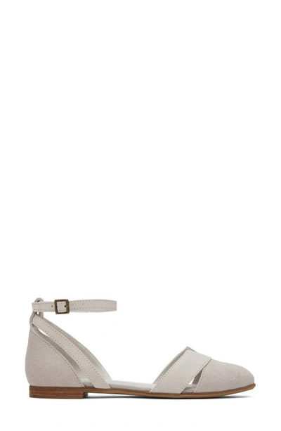 Shop Toms Juliannah Ankle Strap D'orsay Flat In Grey