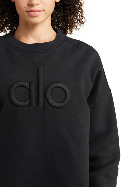 Alo Yoga Renown Emblem Sweatshirt in White