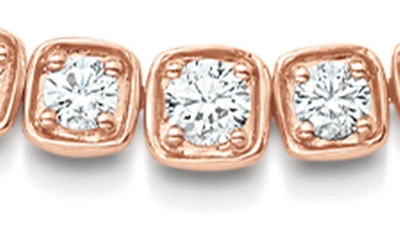 Shop Sara Weinstock Isadora Cushion Diamond Choker Necklace In Rose Gold/ Diamond