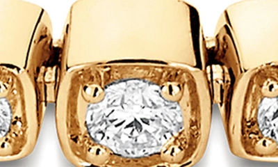 Shop Sara Weinstock Isadora Cushion Diamond Bolo Bracelet In Yellow Gold
