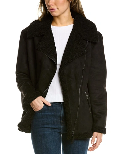 Shop Max Studio Plush Lined Jacket In Black