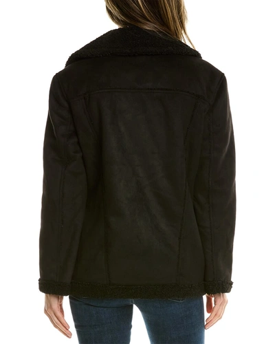 Shop Max Studio Plush Lined Jacket In Black